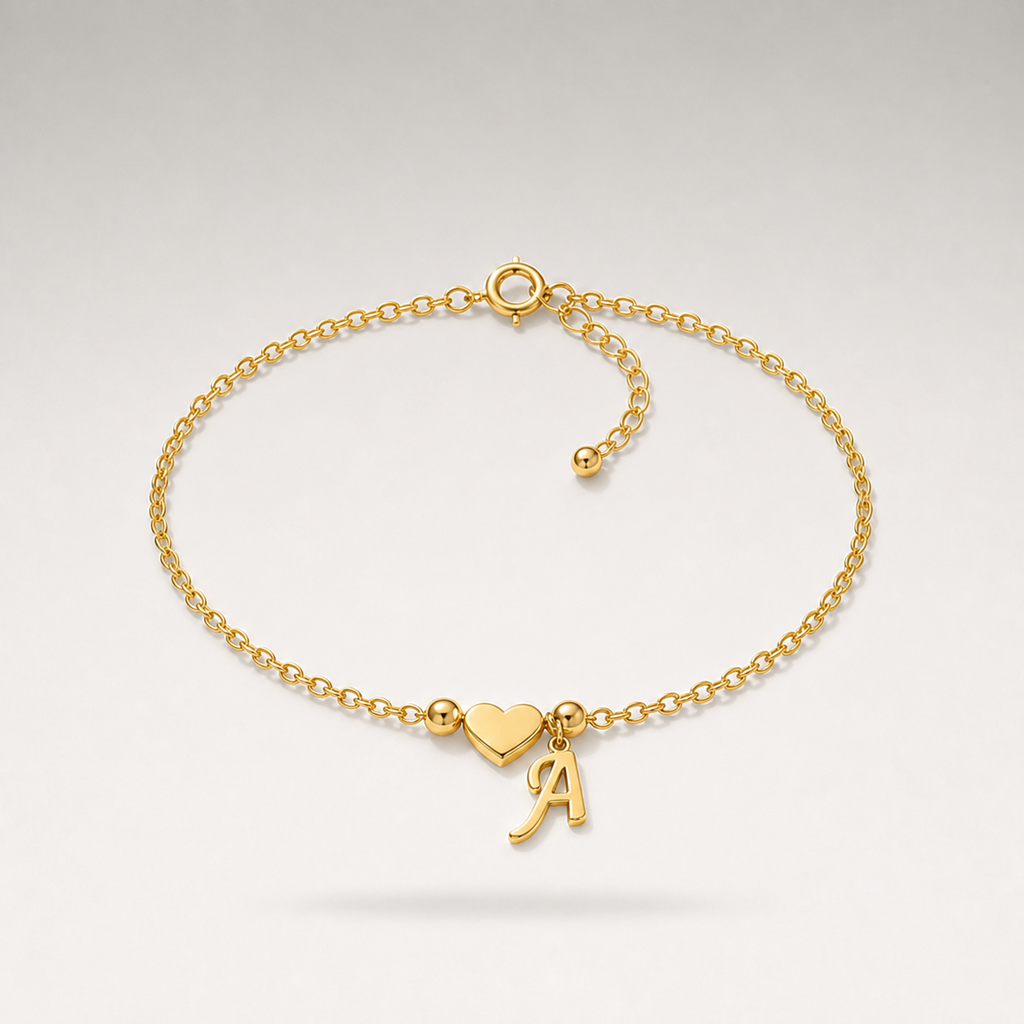 Heart Charm Cuban Bracelet product image