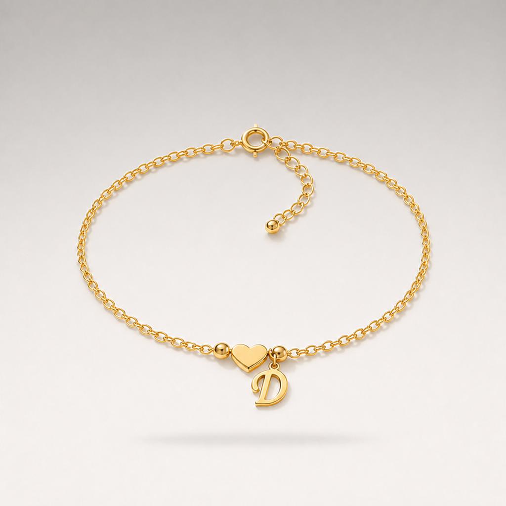 Heart Charm Cuban Bracelet