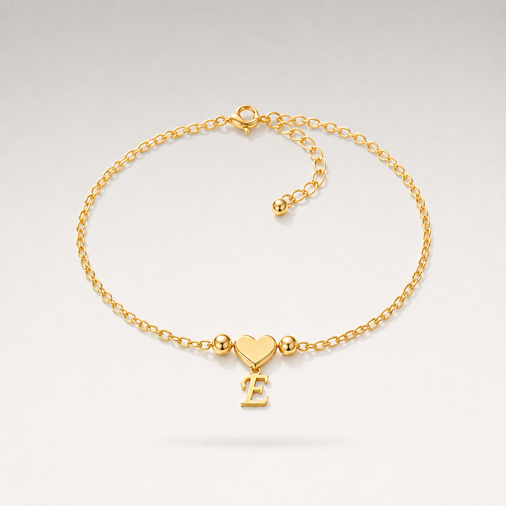 Heart Charm Cuban Bracelet