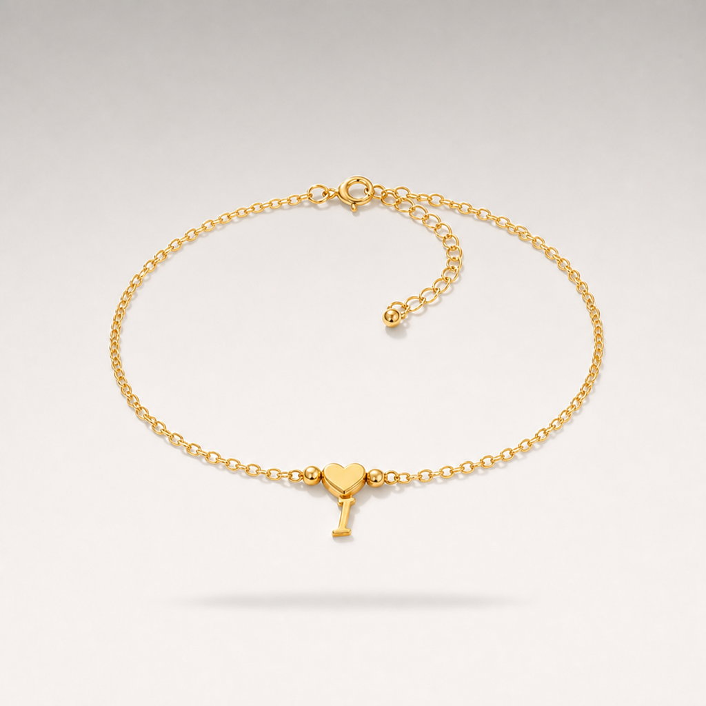 Heart Charm Cuban Bracelet