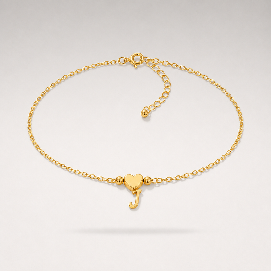 Heart Charm Cuban Bracelet