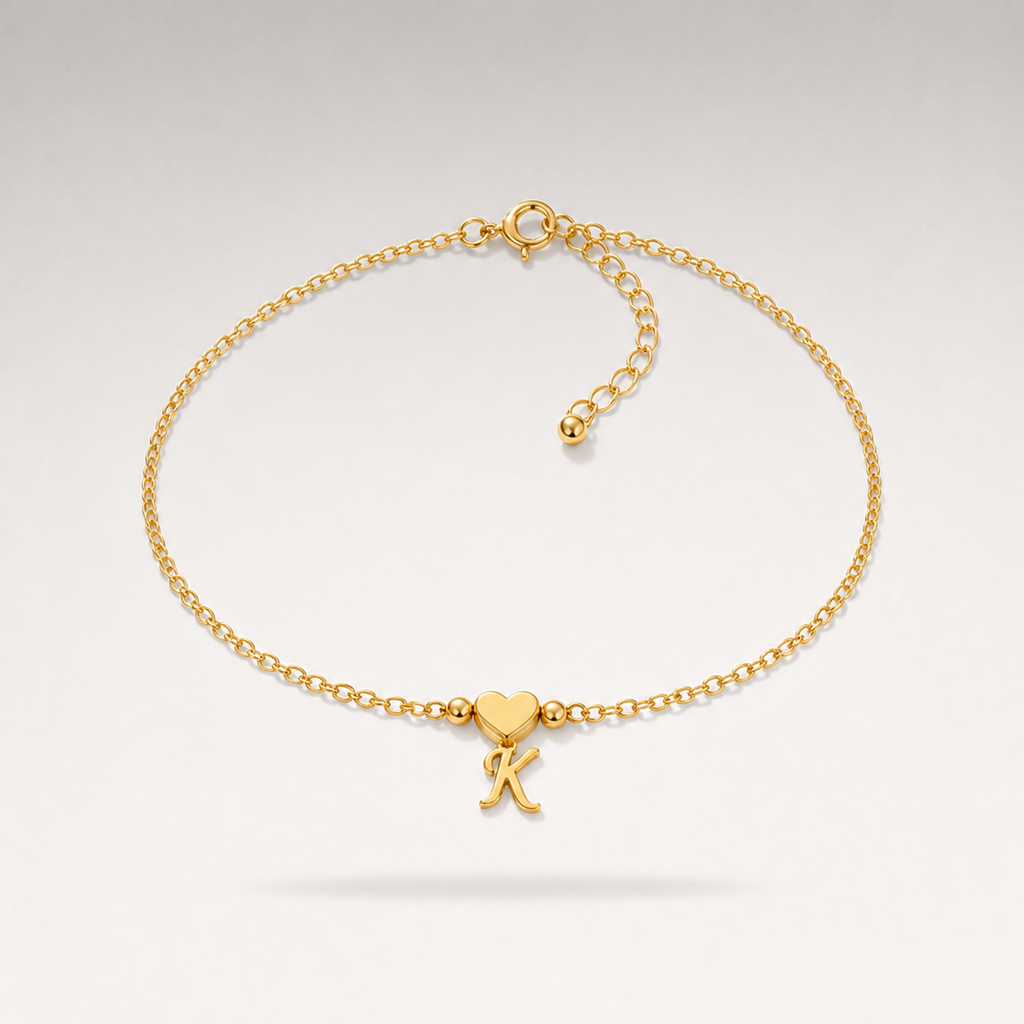 Heart Charm Cuban Bracelet
