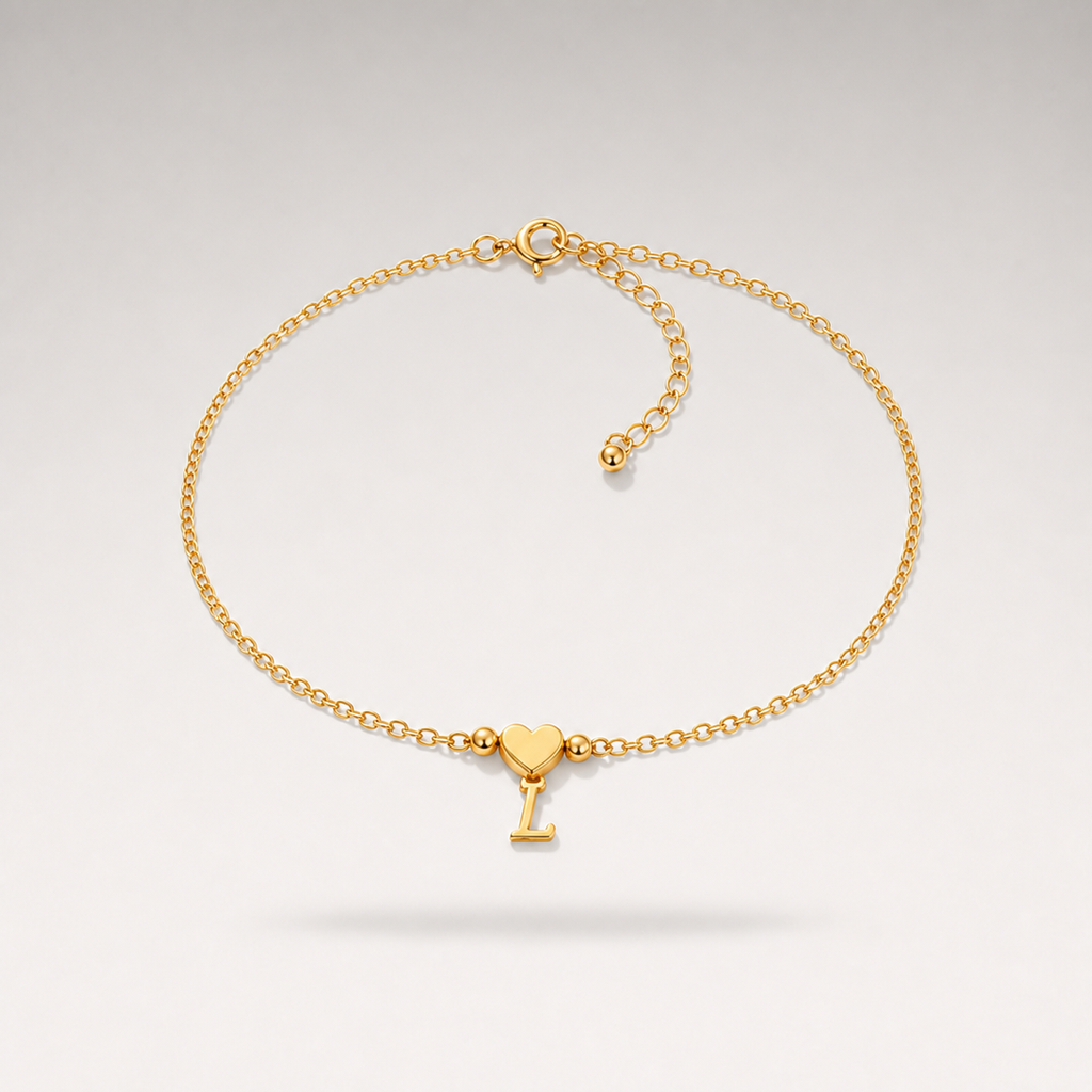 Heart Charm Cuban Bracelet