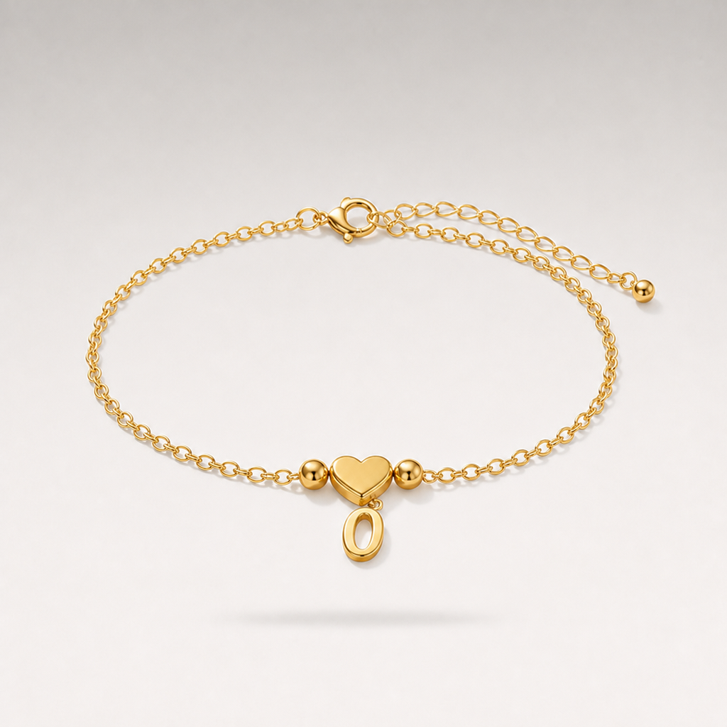 Heart Charm Cuban Bracelet