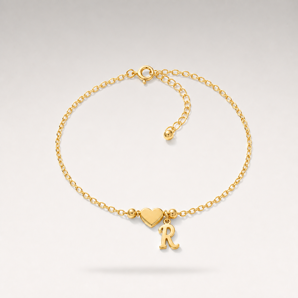 Heart Charm Cuban Bracelet