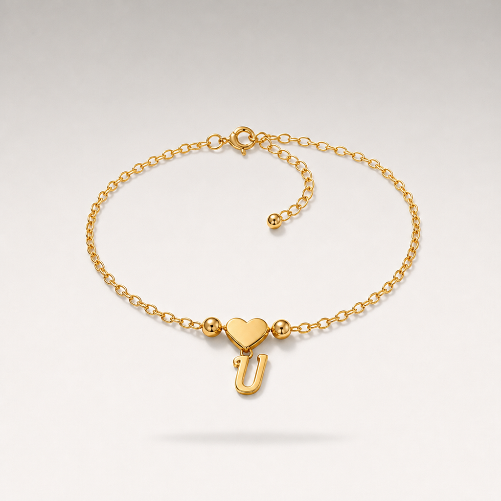 Heart Charm Cuban Bracelet