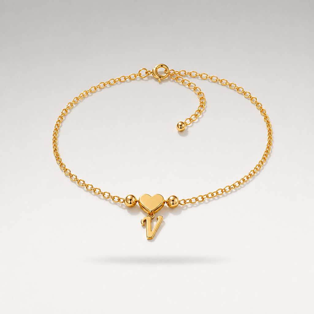 Heart Charm Cuban Bracelet