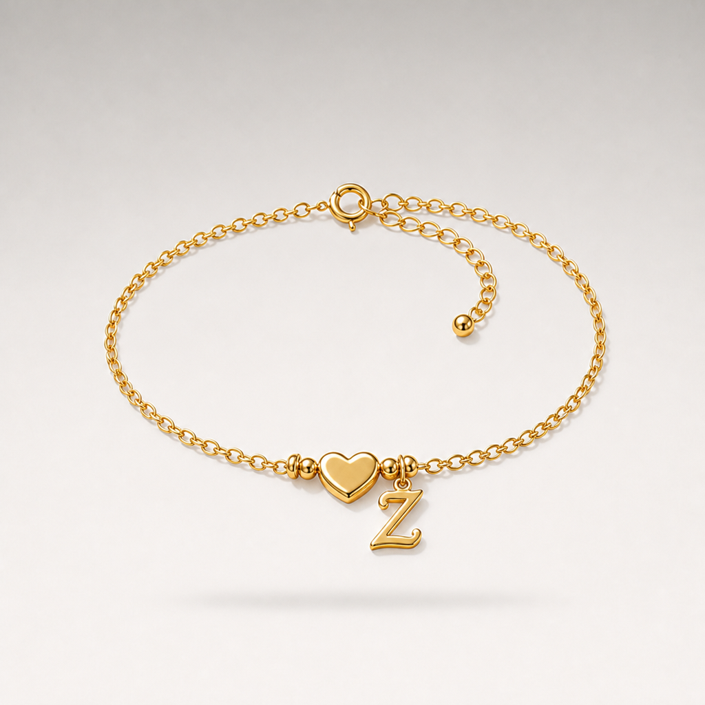 Heart Charm Cuban Bracelet