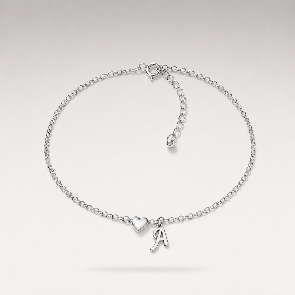 Heart Charm Cuban Bracelet