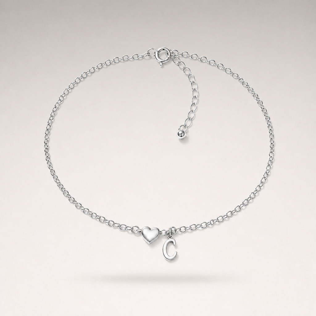 Heart Charm Cuban Bracelet