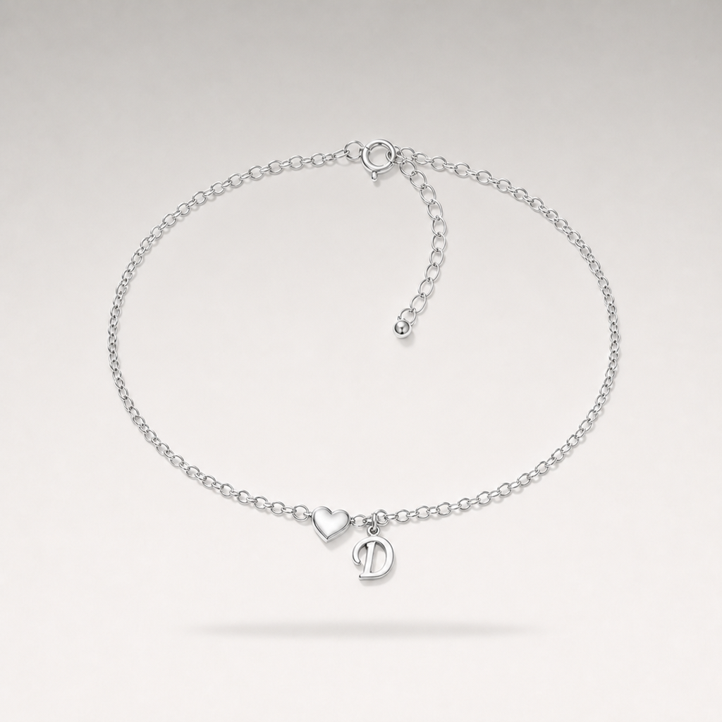 Heart Charm Cuban Bracelet