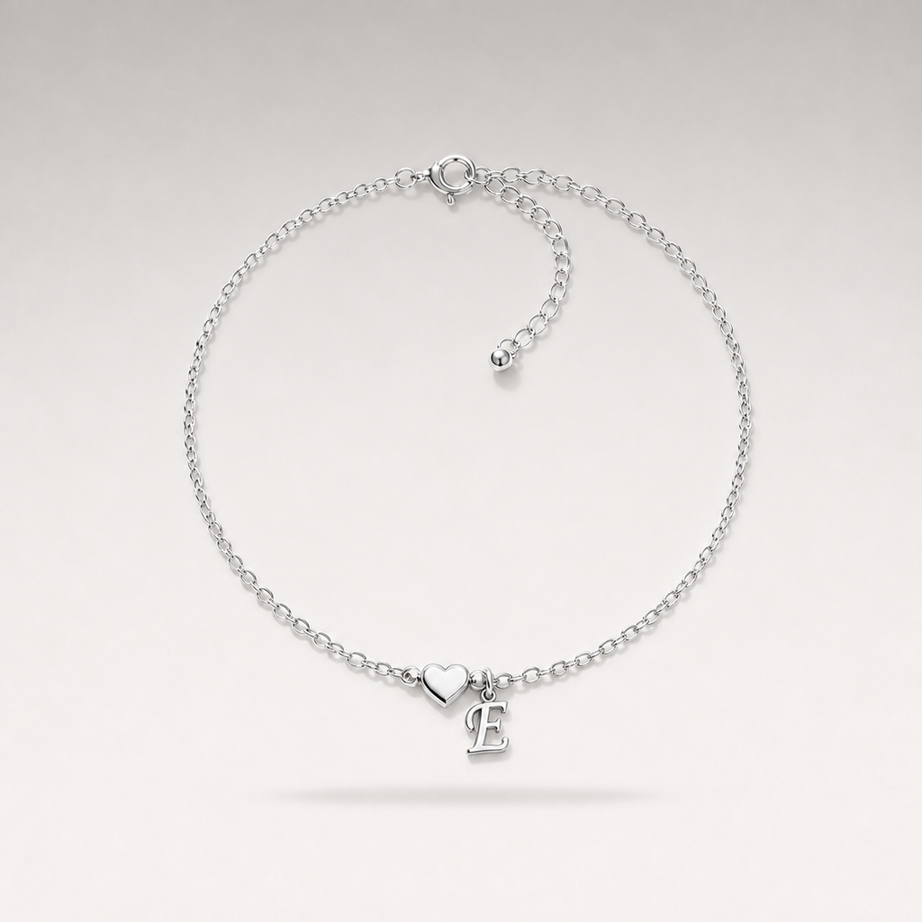Heart Charm Cuban Bracelet