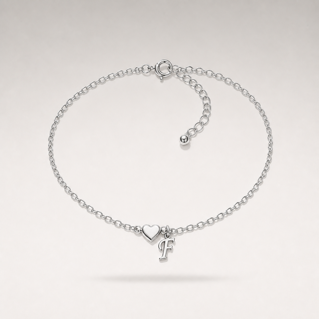 Heart Charm Cuban Bracelet