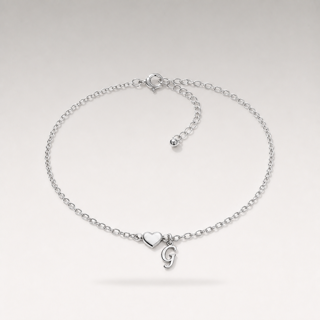 Heart Charm Cuban Bracelet