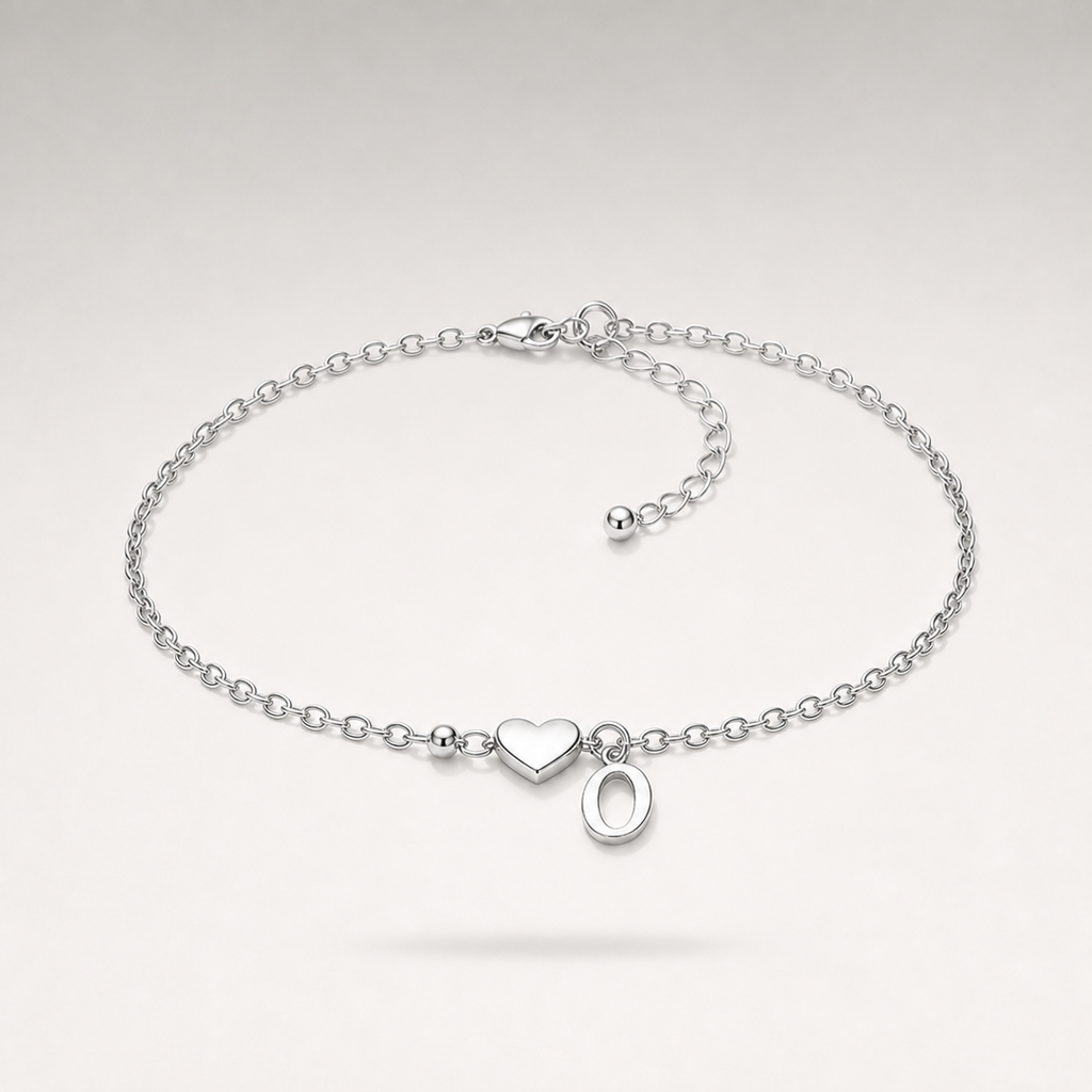Heart Charm Cuban Bracelet