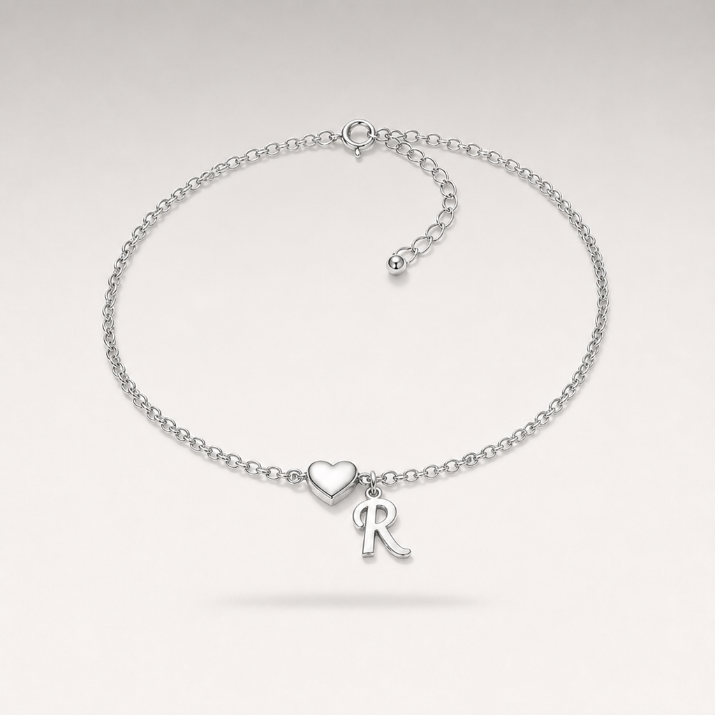 Heart Charm Cuban Bracelet