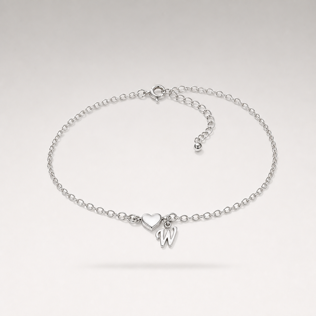 Heart Charm Cuban Bracelet