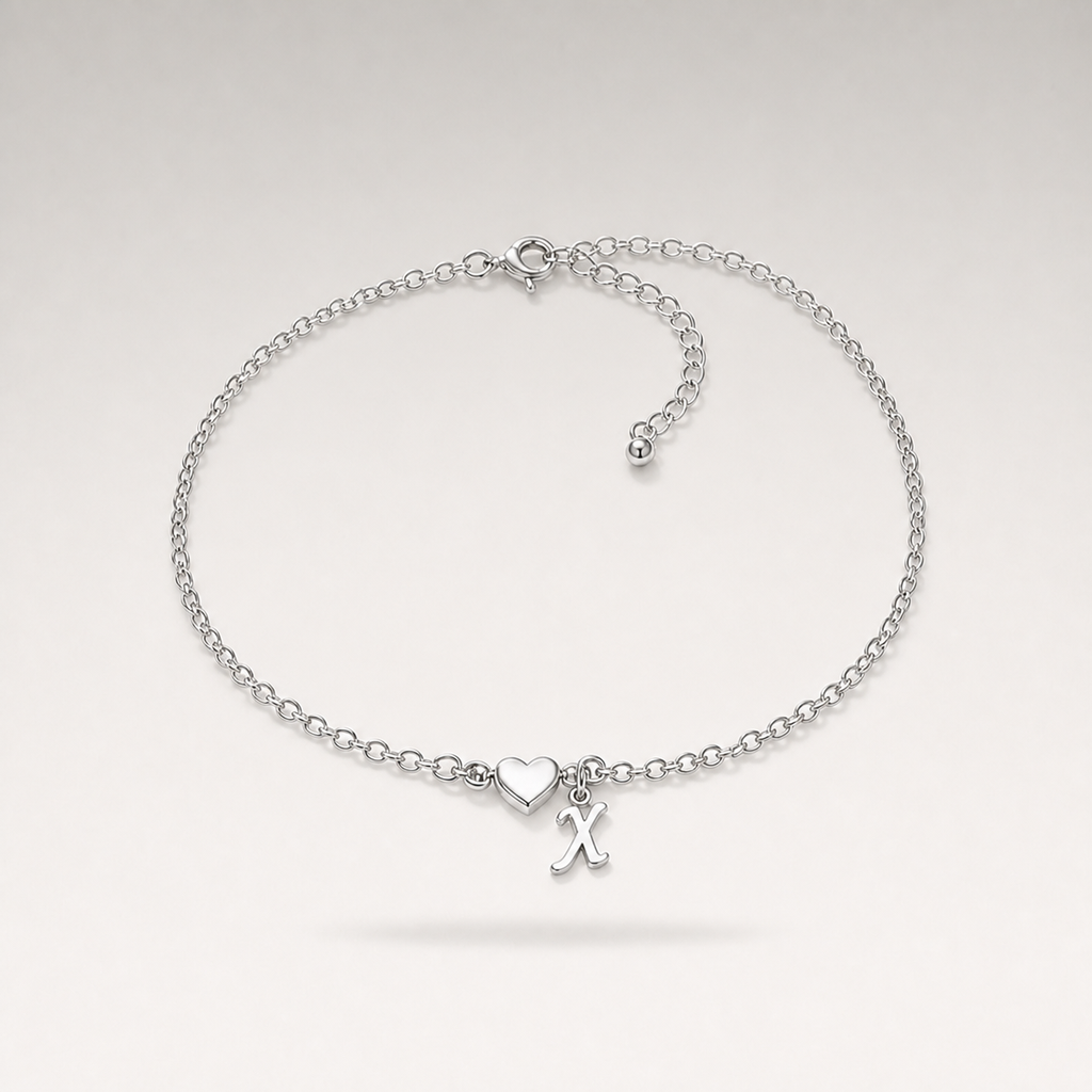 Heart Charm Cuban Bracelet
