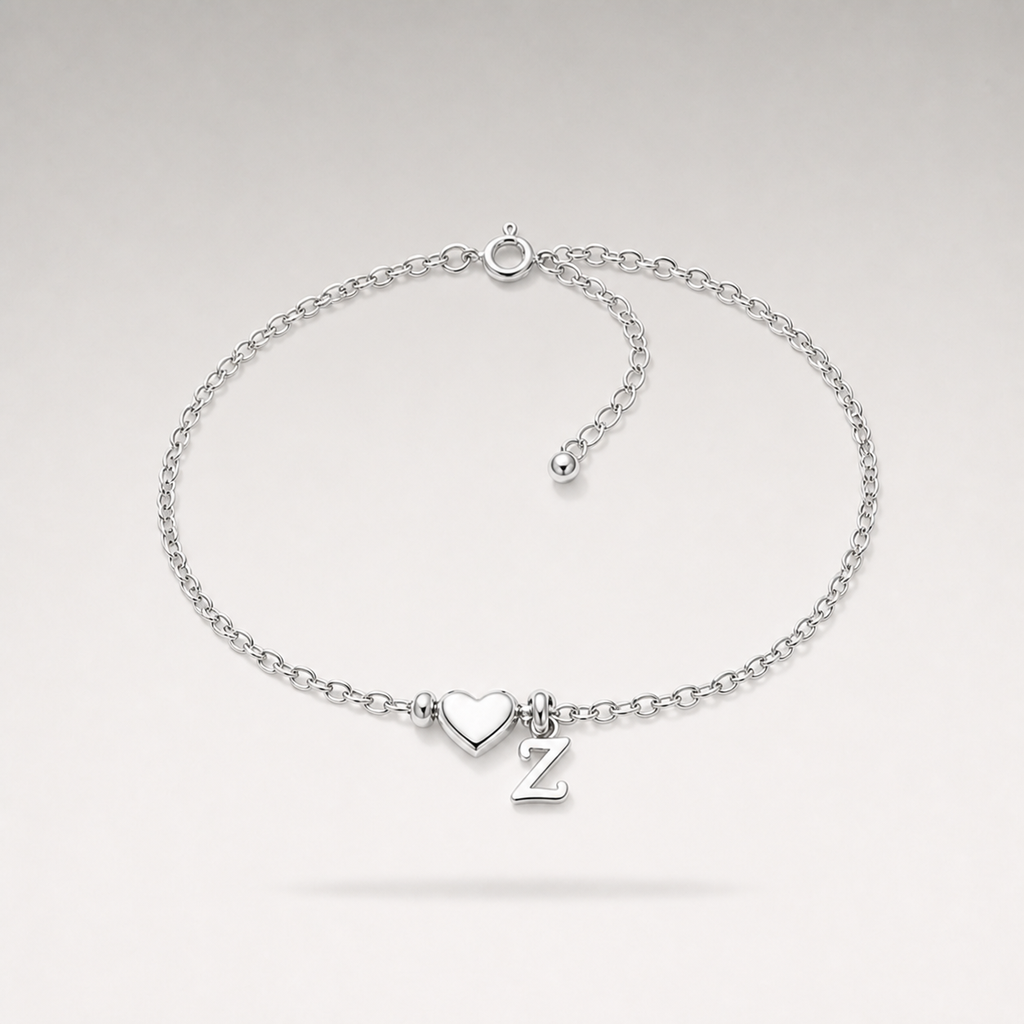 Heart Charm Cuban Bracelet