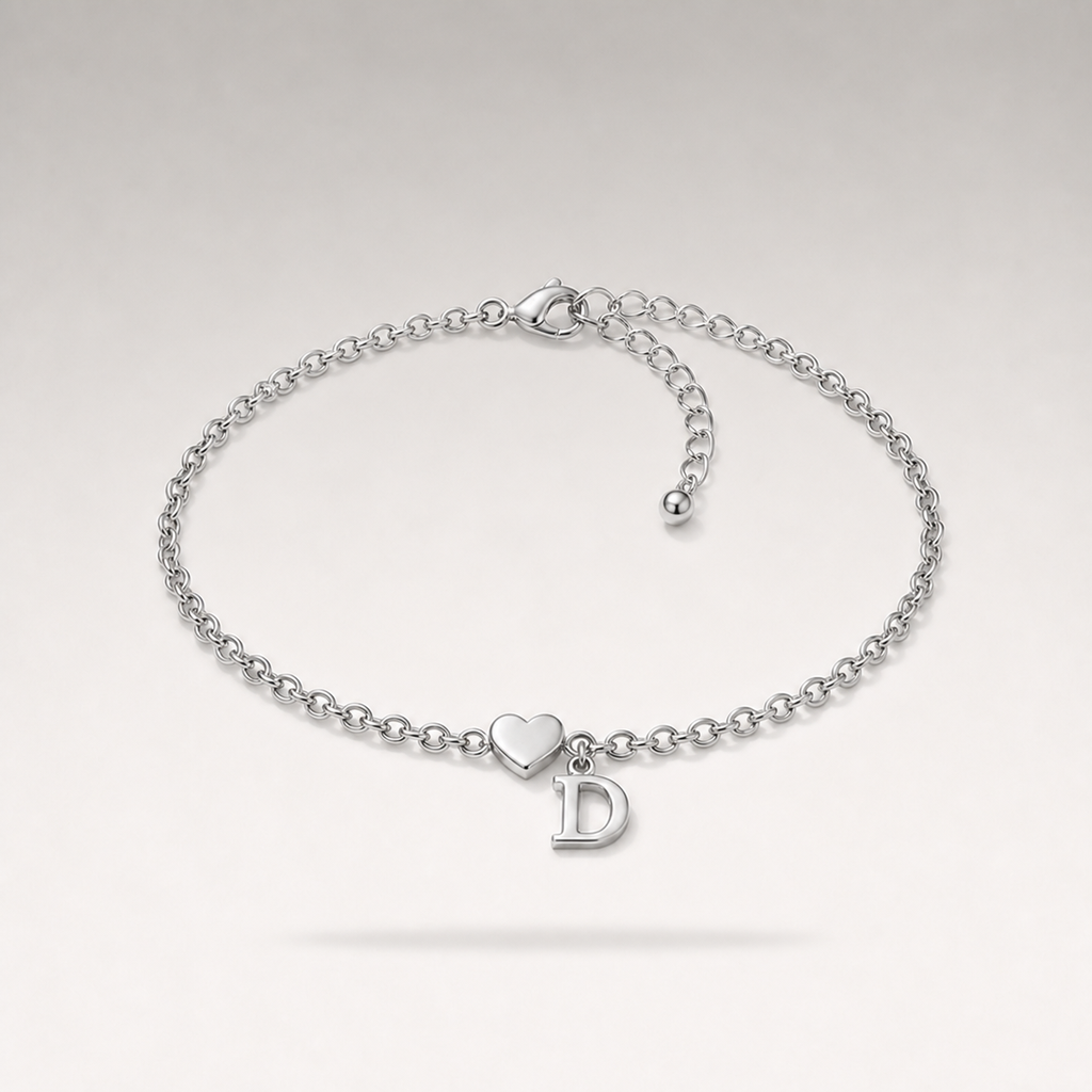 Heart Charm Cuban Bracelet