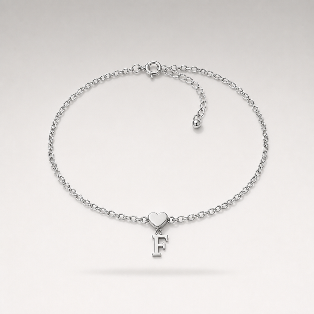 Heart Charm Cuban Bracelet