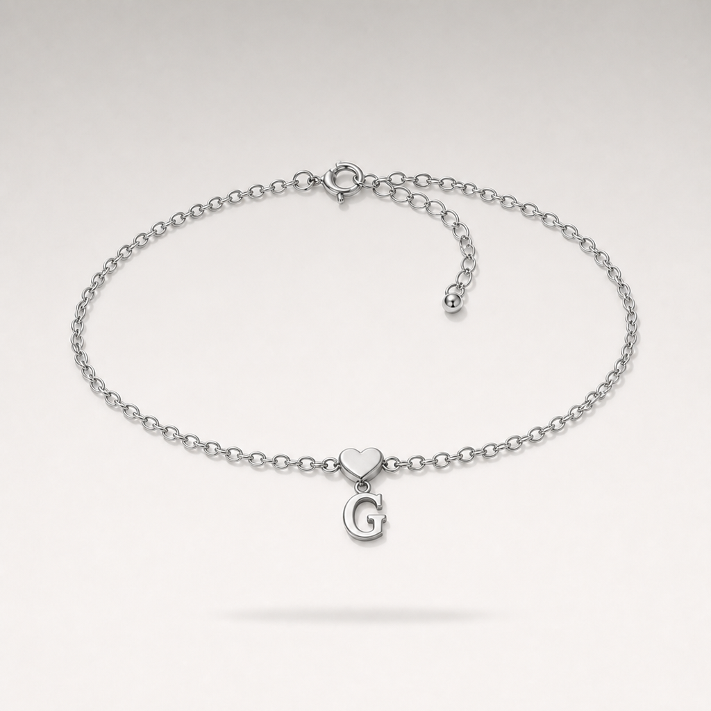 Heart Charm Cuban Bracelet