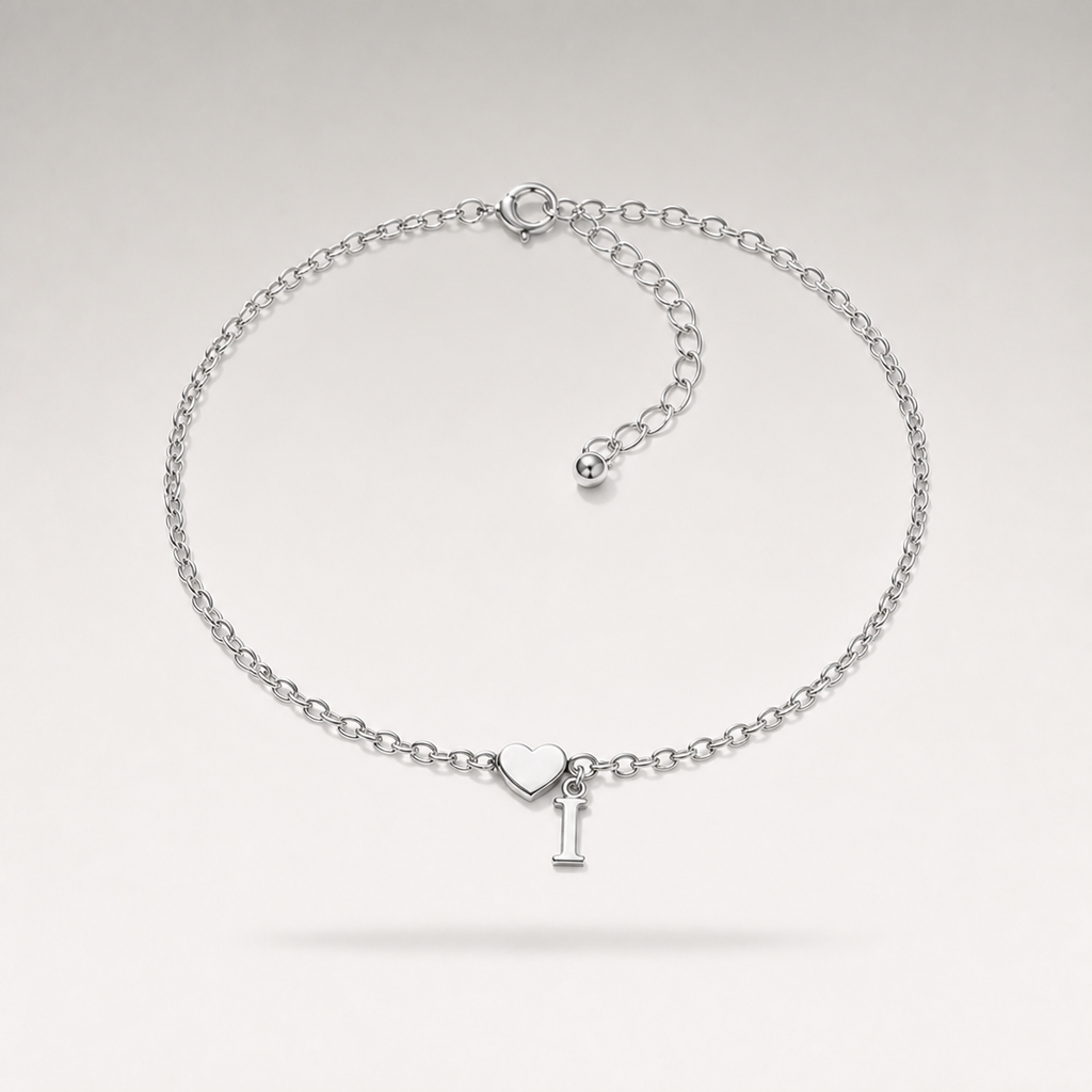 Heart Charm Cuban Bracelet