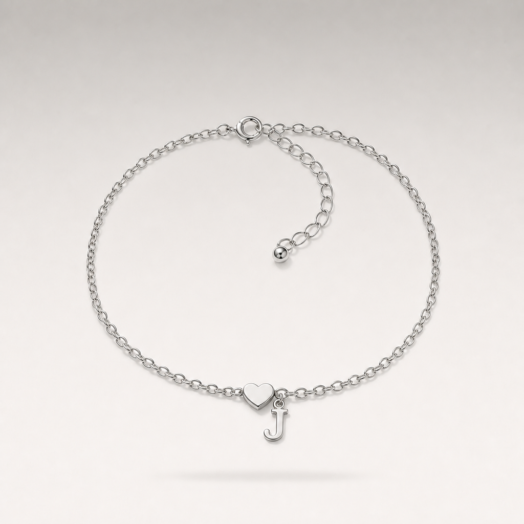 Heart Charm Cuban Bracelet