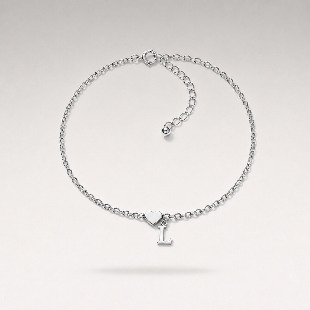 Heart Charm Cuban Bracelet
