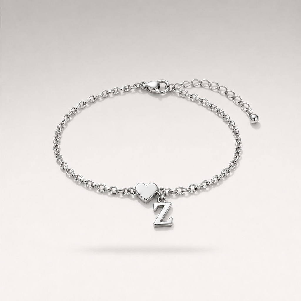 Heart Charm Cuban Bracelet