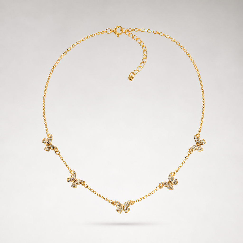Crystal Butterfly Necklace