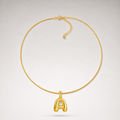 Bubble Initial Necklace product image