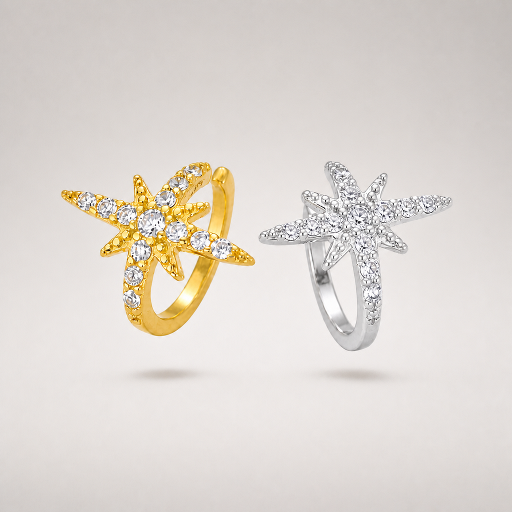 Starburst Crystal Ear Cuff product image